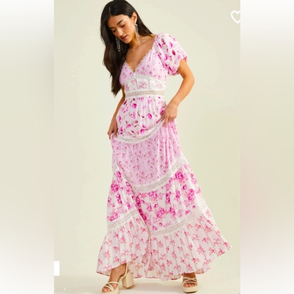 ALTAR’D STATE DARIANNE FLORAL MAXI DRESS - Picture 2 of 16
